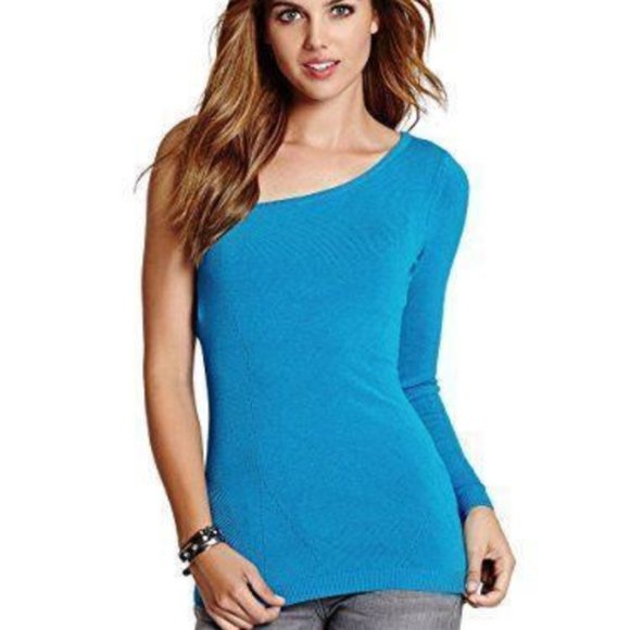 Guess One Shoulder Sweater Allison Size S - Picture 1 of 2
